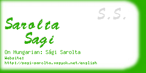 sarolta sagi business card